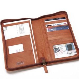 { Claire Chase } Italian Leather Travel Wallet NWT